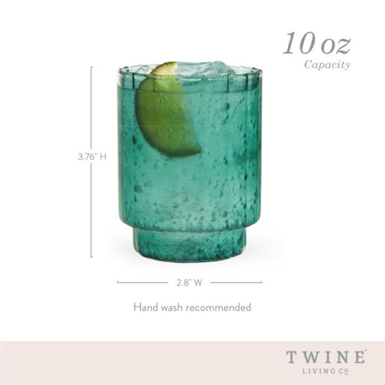 Twine Living® Malachite Optic Tumbler, set of 2 2