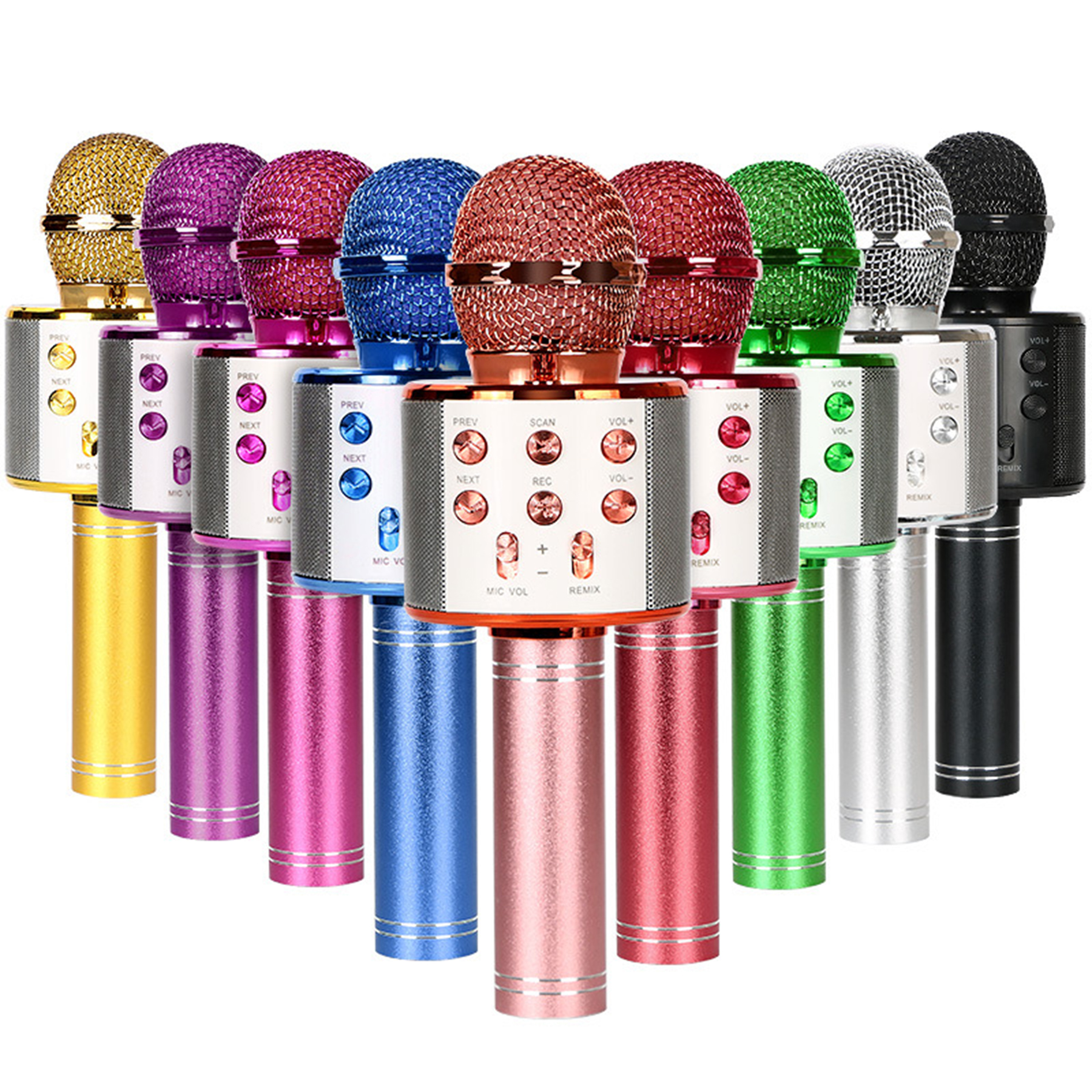 Phone Wireless LED Karaoke Microphone 2