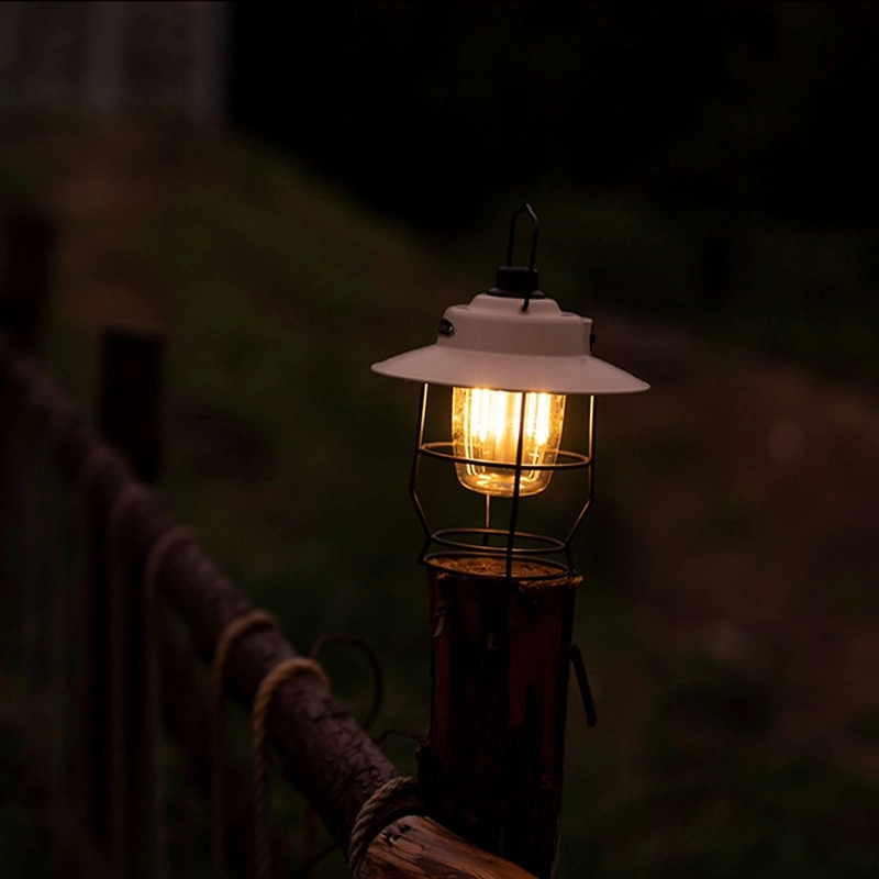 Retro Outdoor Camping Light & Picnic Lantern with Power Bank 13