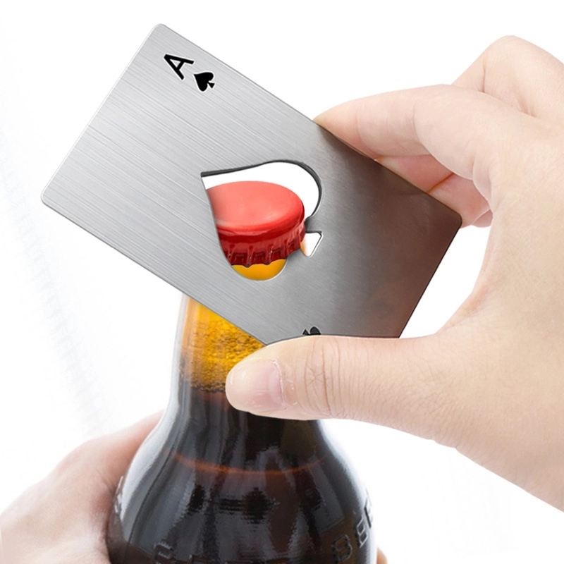 Poker Card Bottle Openers Stainless Steel 9