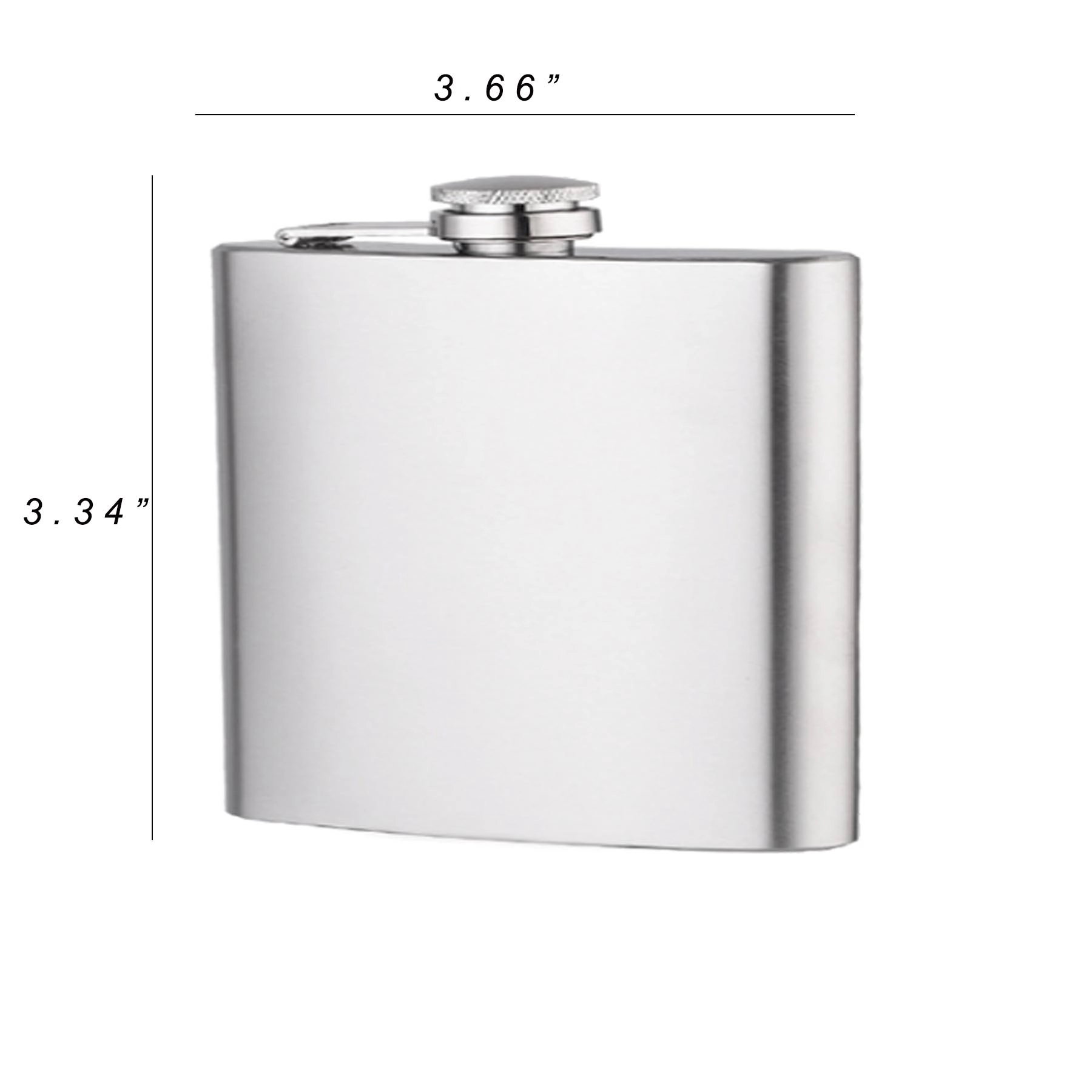 5 oz. Stainless Steel Flask, custom water bottle with logo imprint 2