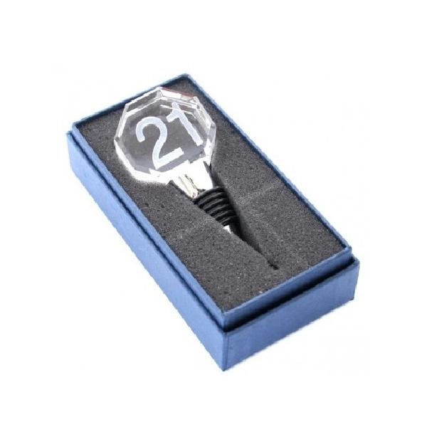 Golfer Crystal Wine Bottle Stopper 3