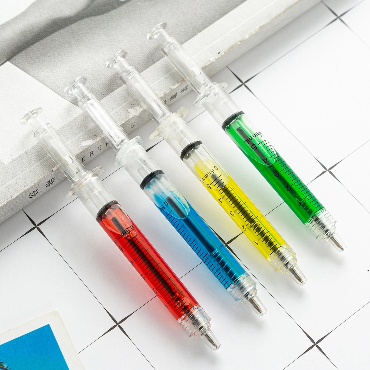 Simulation Color Syringe Ballpoint Pen 3