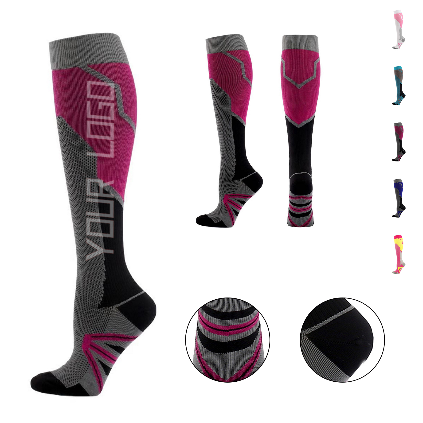 Unisex Sports Elastic Long Tube Pressure Socks 2