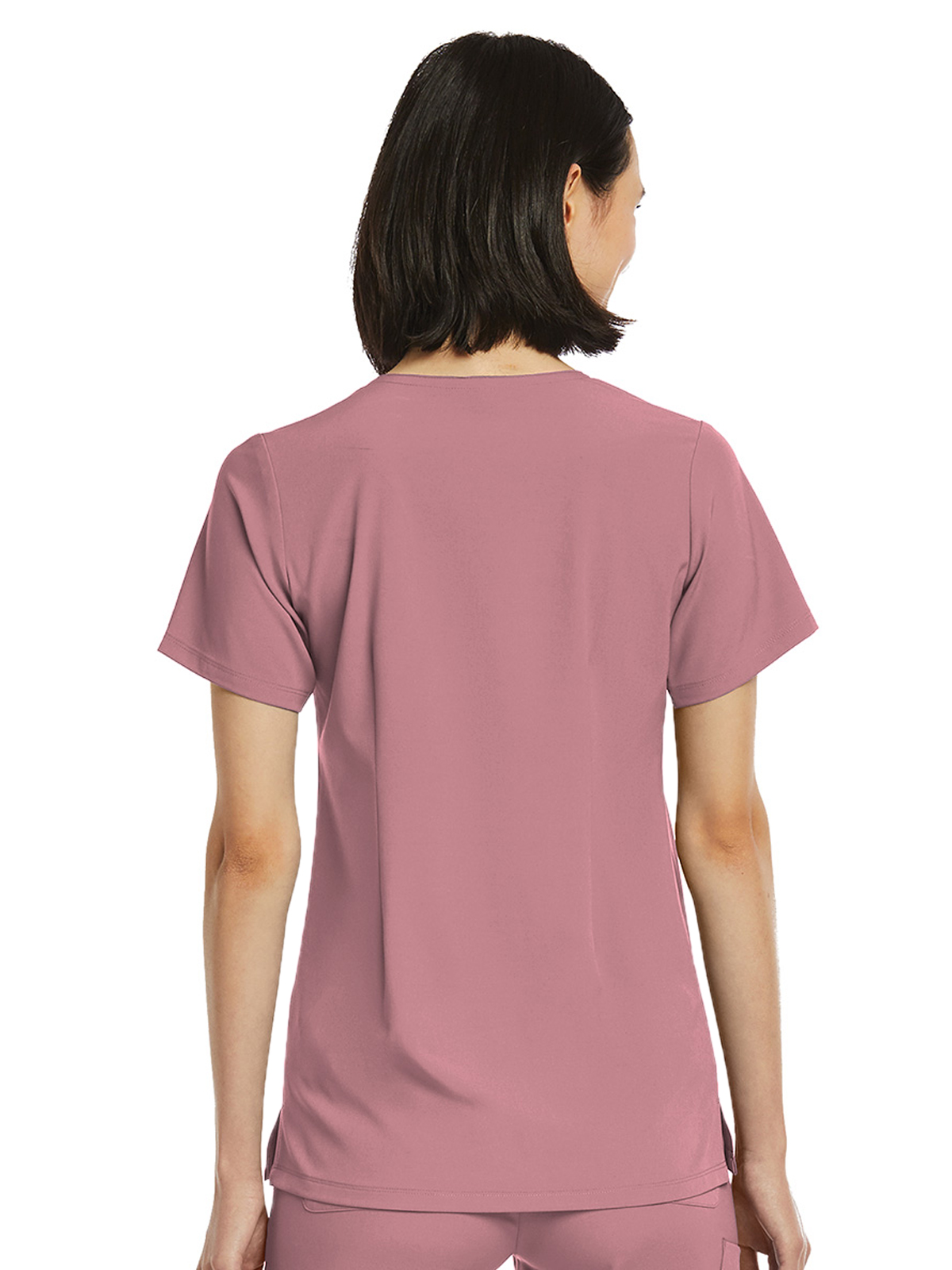 ScrubJoy Originals - Women's Fitted One-Pocket V-Neck Top 17