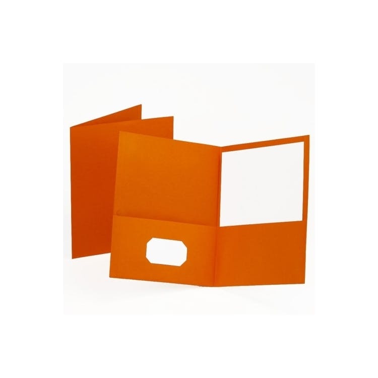 Recycled Pocket Folder - Orange 2