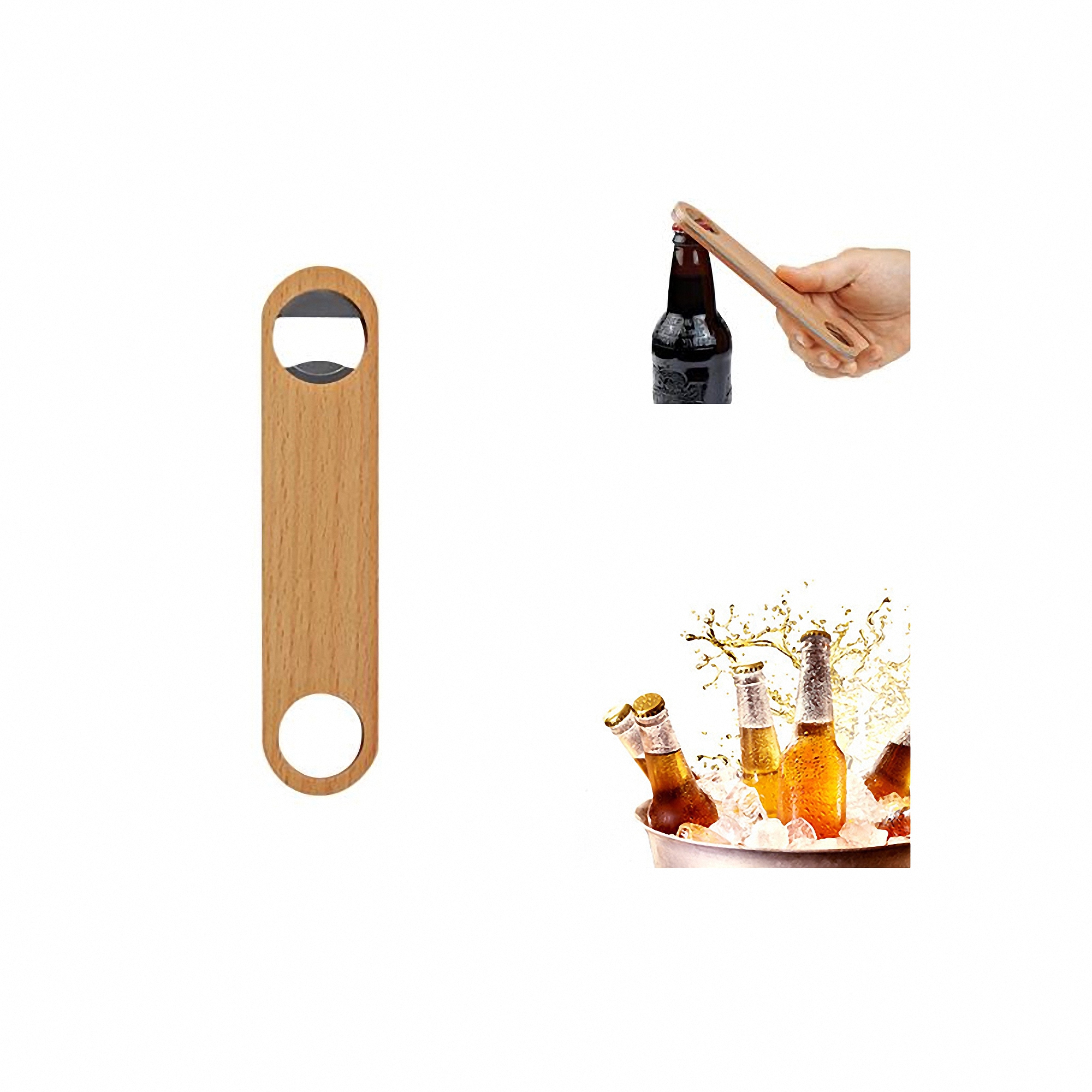 Wooden Handle Beer Bottle Opener 4
