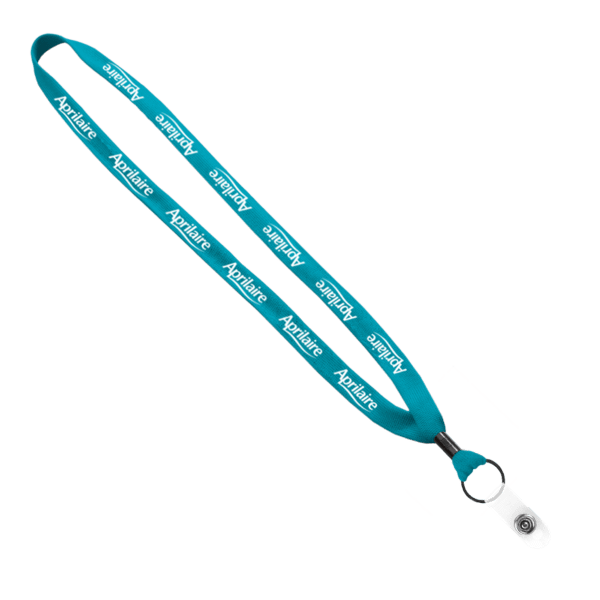 5/8" Polyester Shoelace Lanyard with Metal Crimp & Split-Ring 49