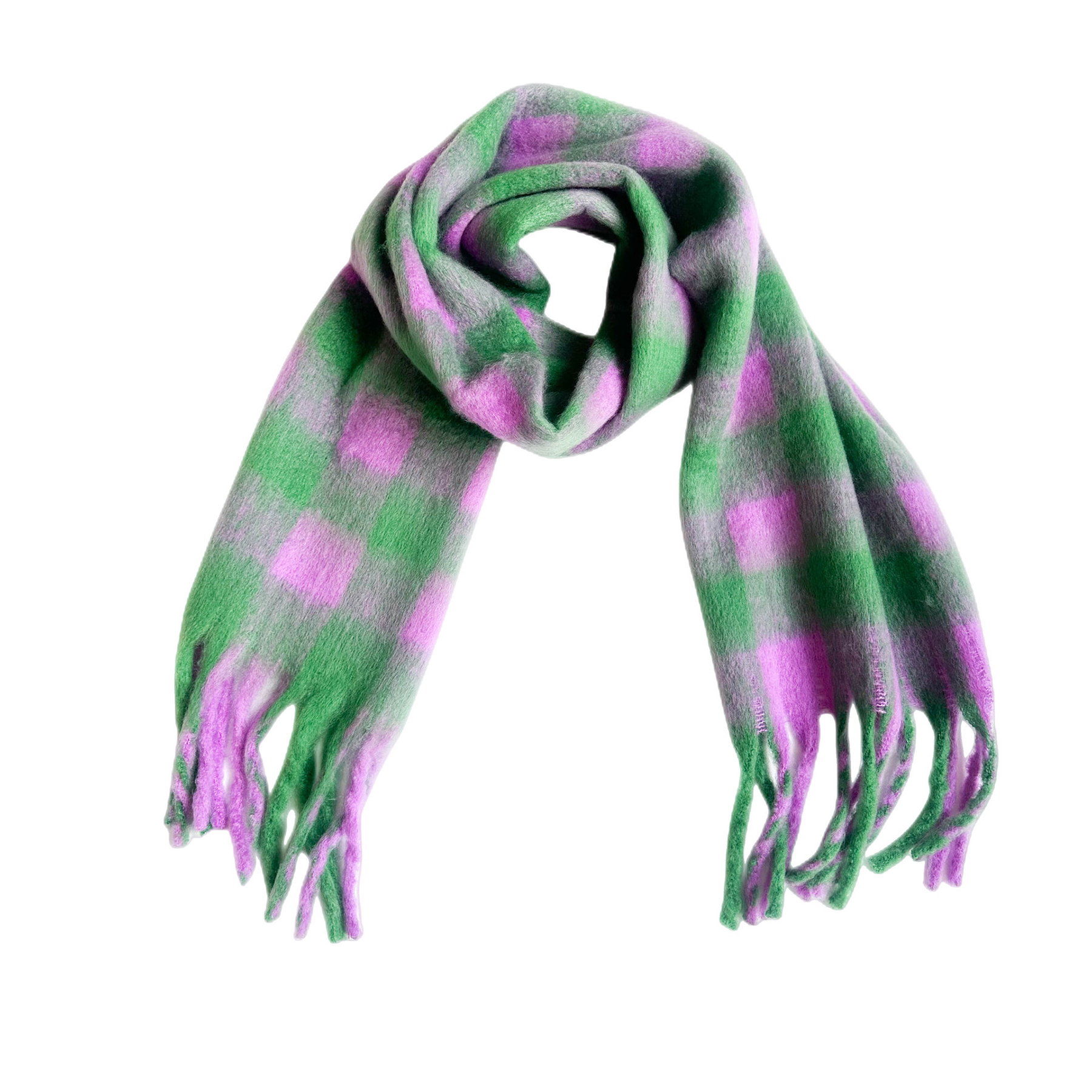 Big Coloured Checked Winter Warm Wrap Scarf 20