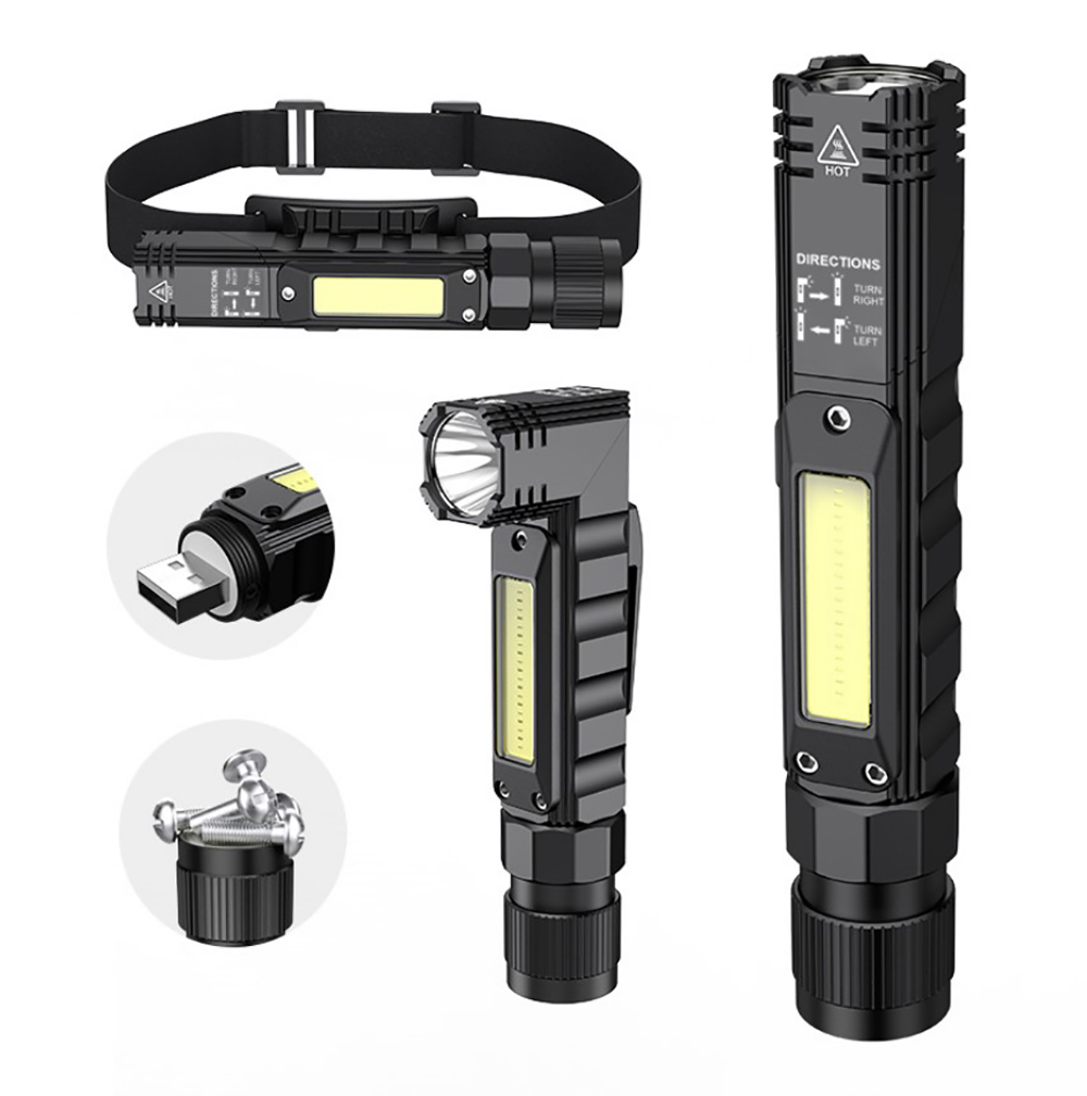 Multi-Functional COB Work Light, Headlamp and Flashlight 90 Degree Rotate with Magnetic Base 7