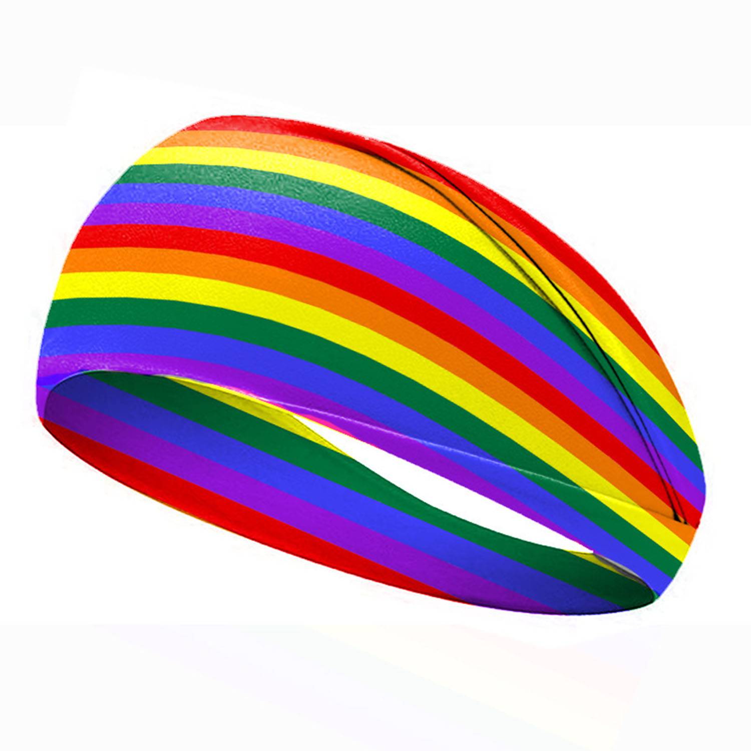 Rainbow Sweat Absorbing Sports Headband 2
