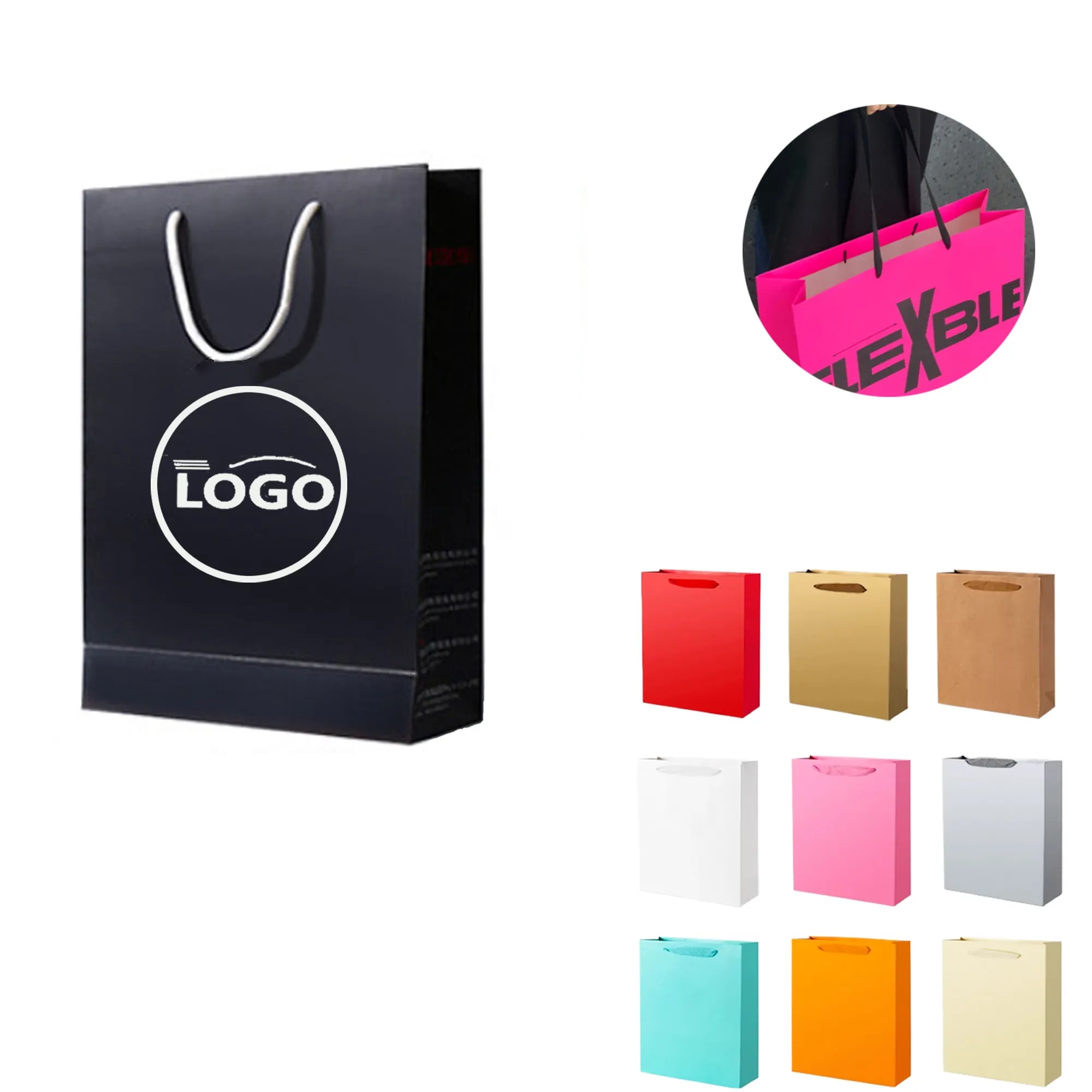 White Card Paper Bag