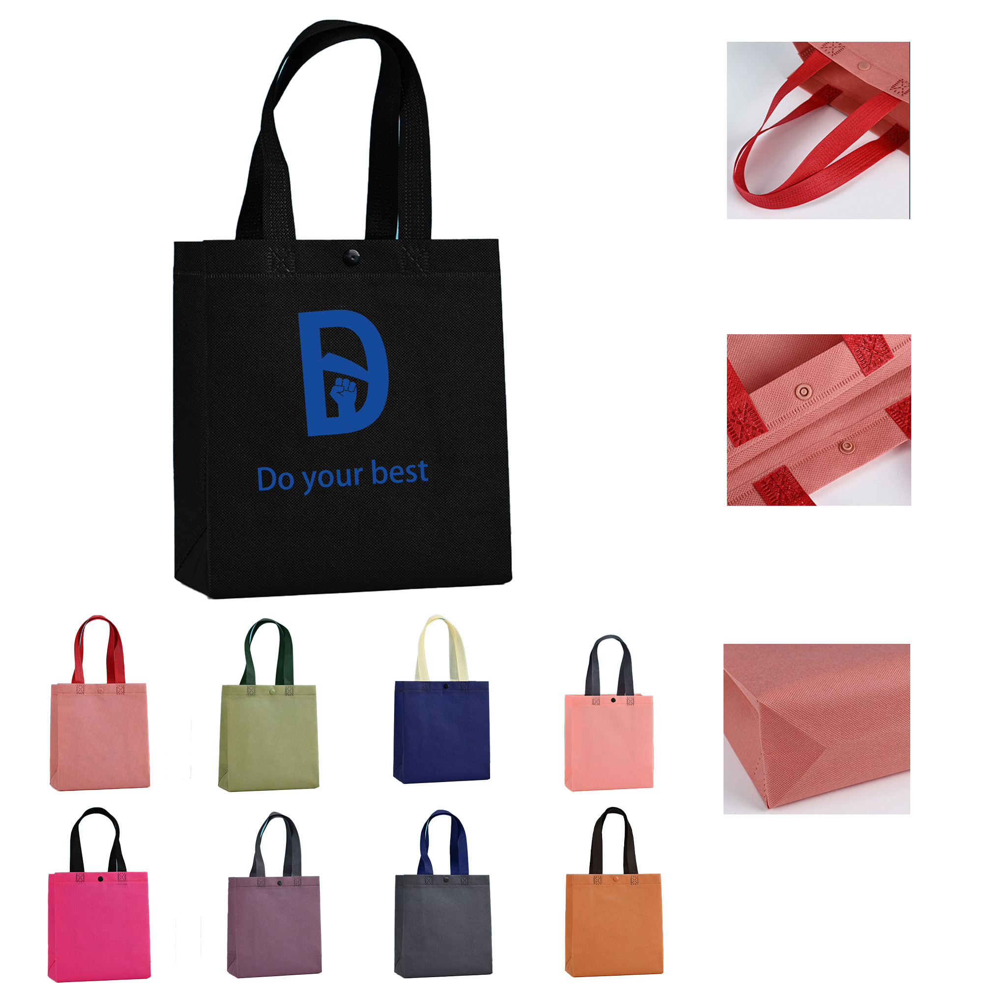 Non Woven Bag with Snap Fastener 3