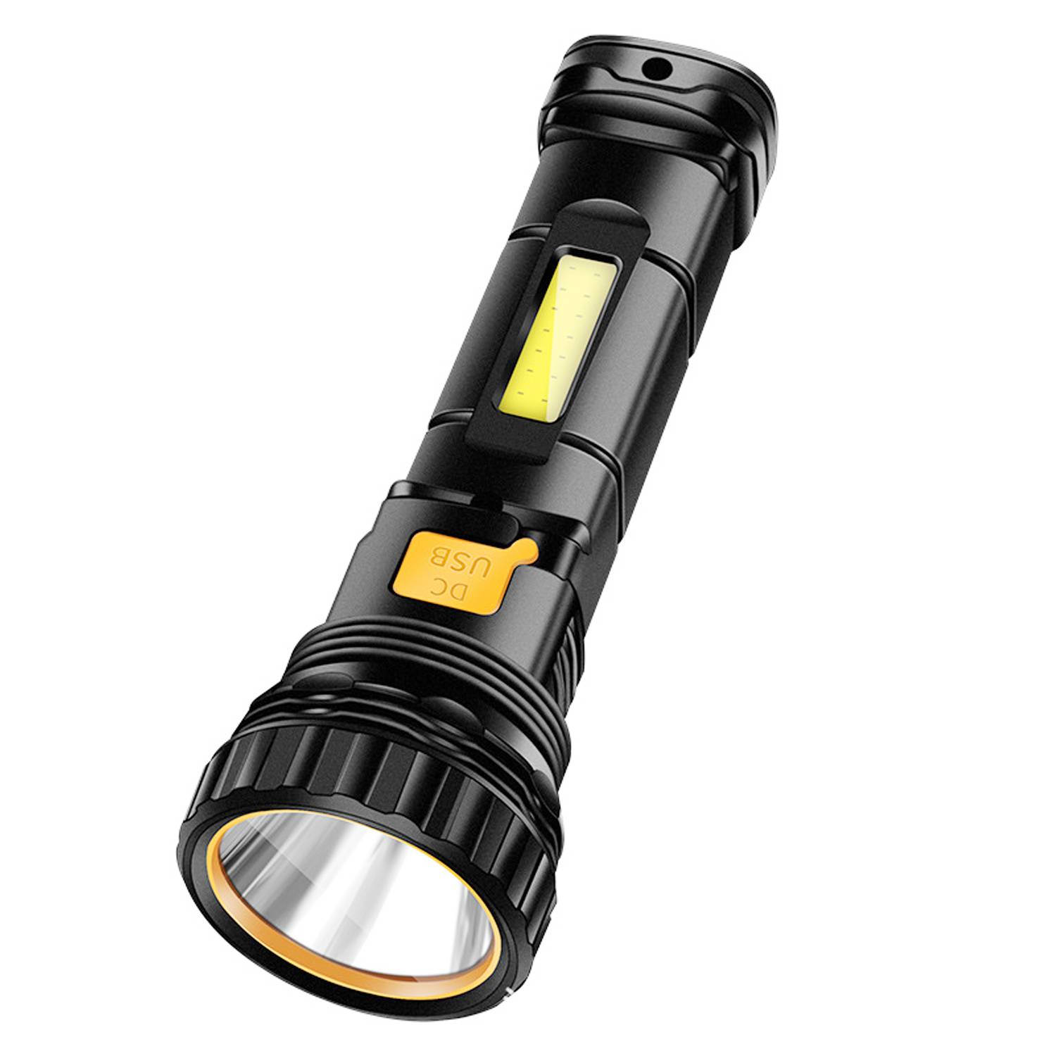 Portable ABS Plastic Solar Rechargeable LED Flashlight 2