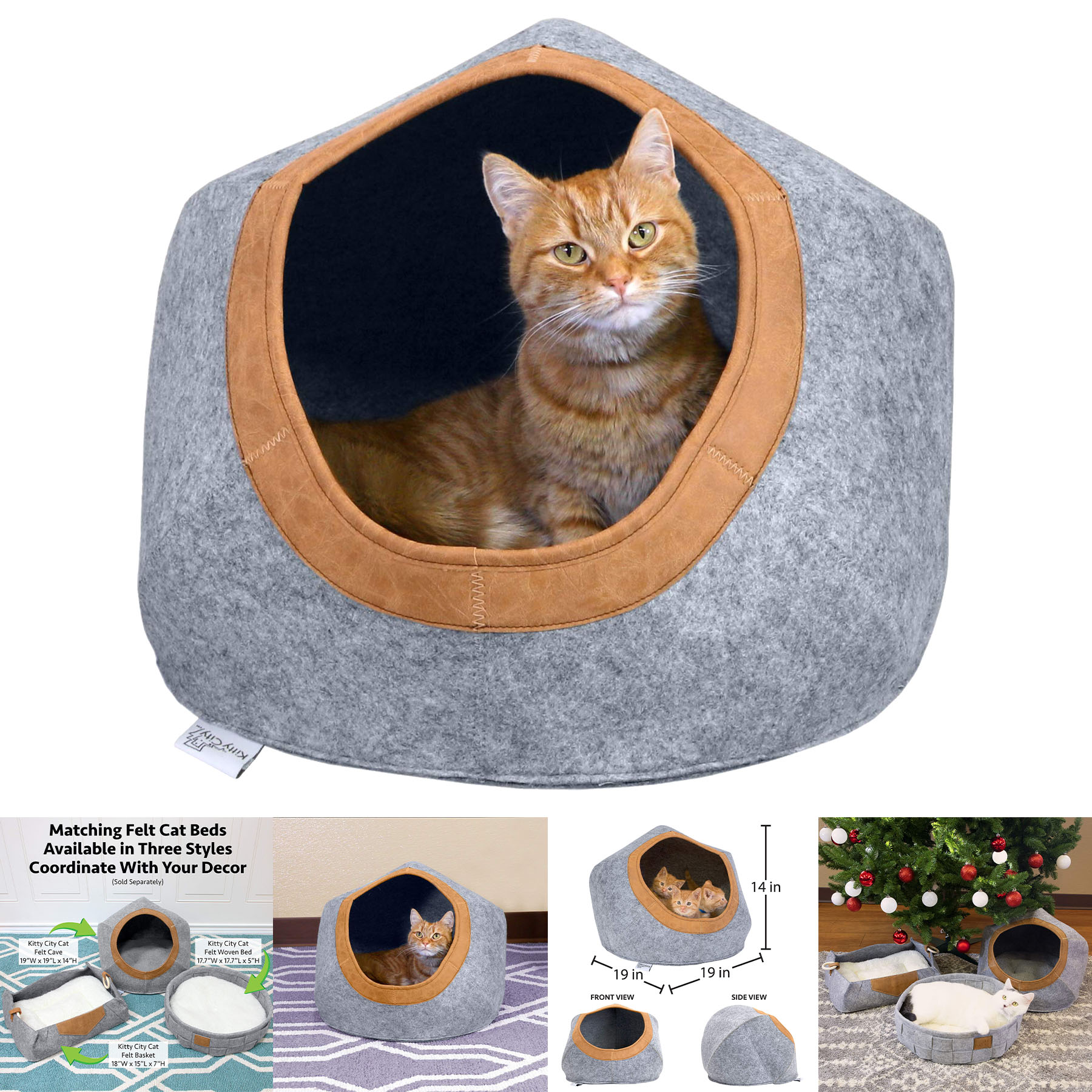 Felt Round Pet Bed 2