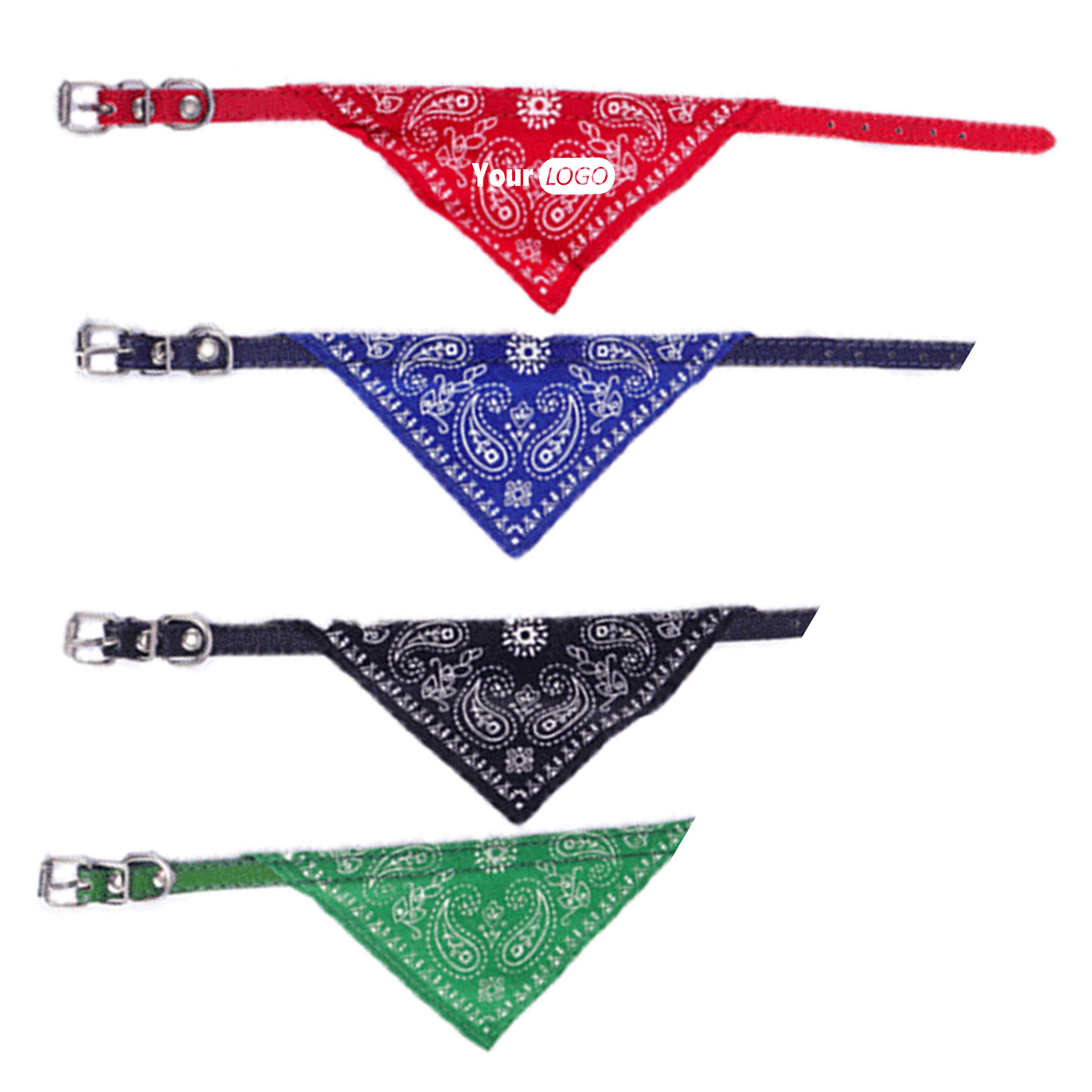 Pu Leather Stylish Pet Bandana Collar For Cats And Dogs 3