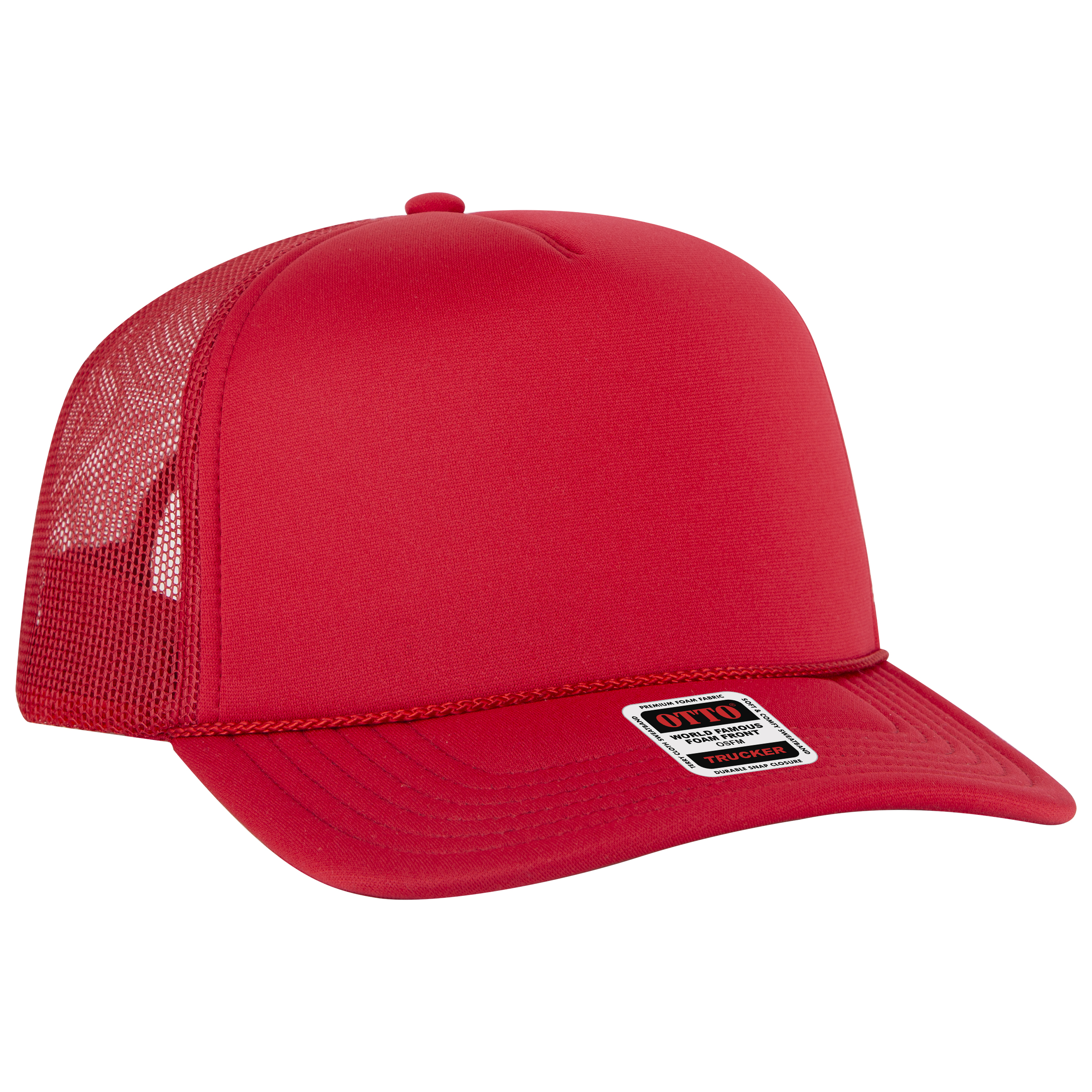 OTTO CAP® 5 Panel High Crown Mesh Back Trucker Hat 2