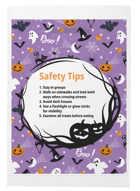 Halloween Scatter Design 1 Merchant Paper Bags (9" x 13" x 2.5") 2