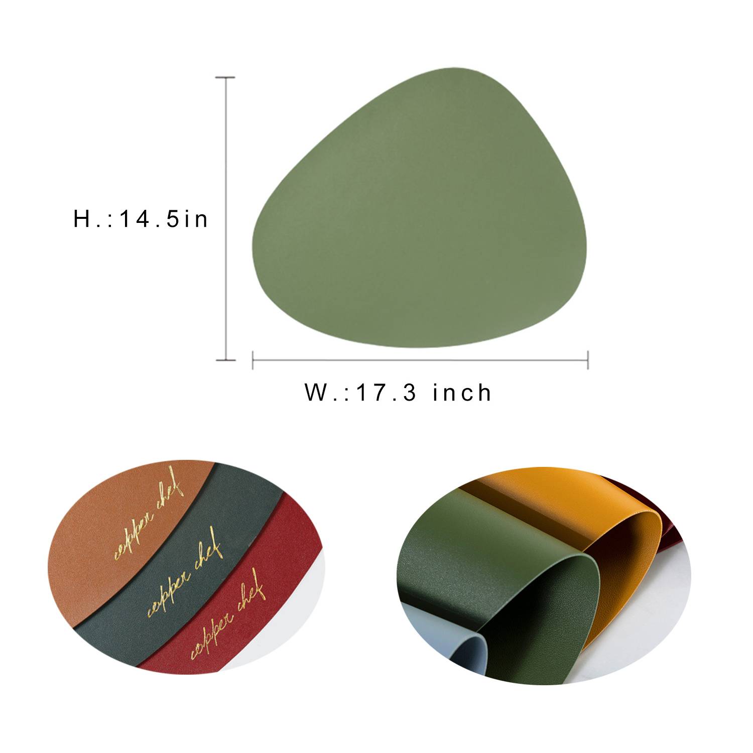 PU Leather Waterproof Place Mat 4