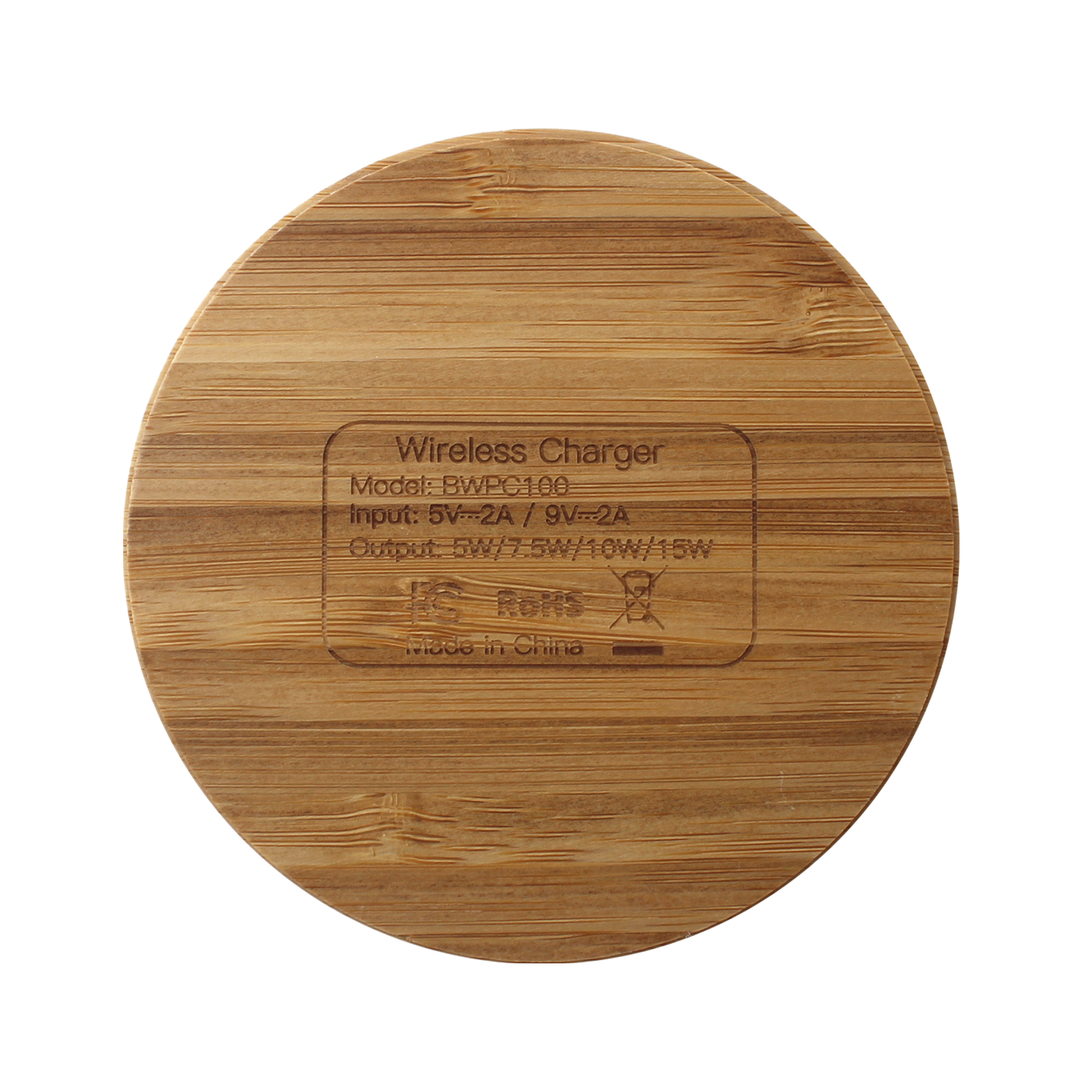 iDisc Bamboo 15W Wireless Charger 4