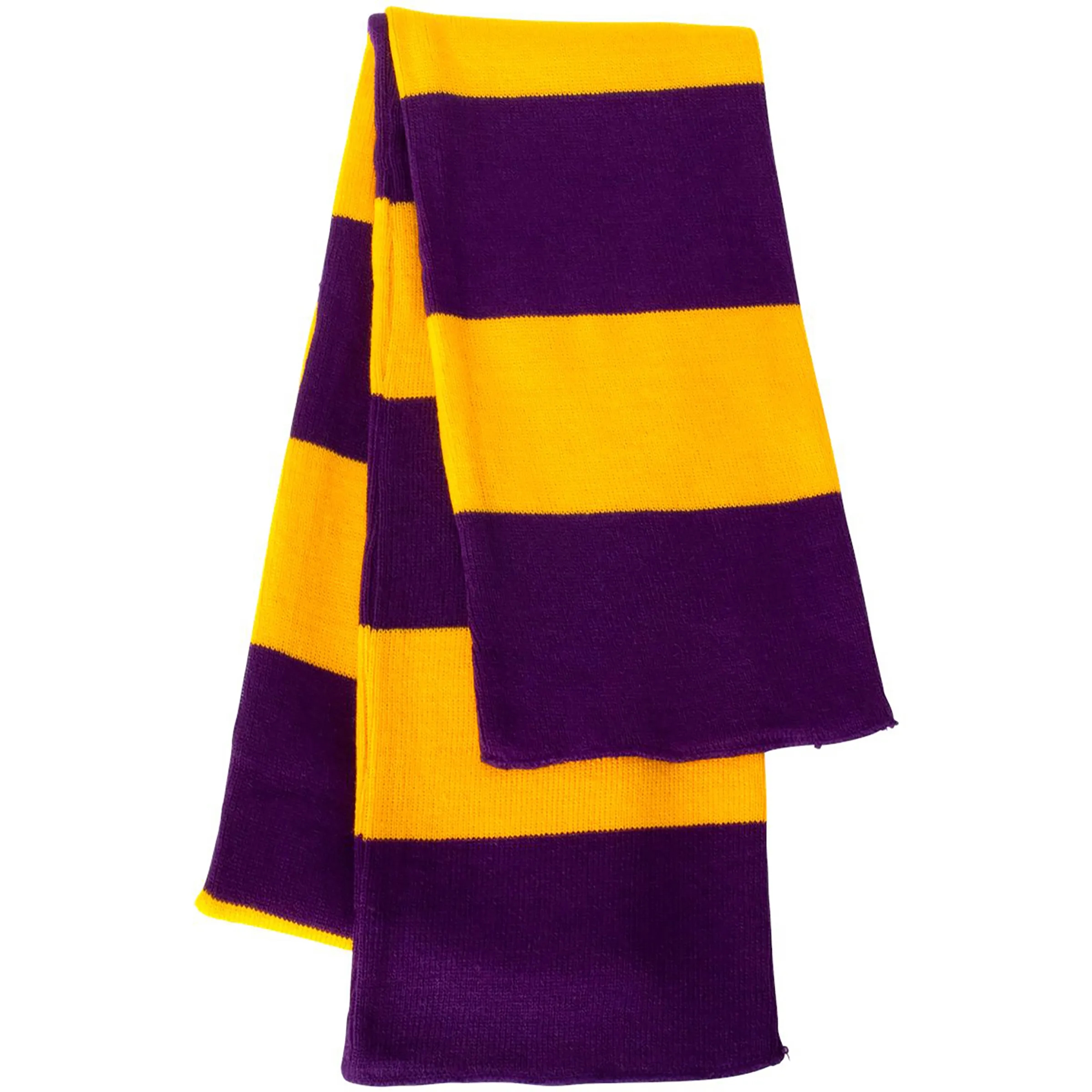 SPORTSMAN RUGBY-STRIPED KNIT SCARF 5