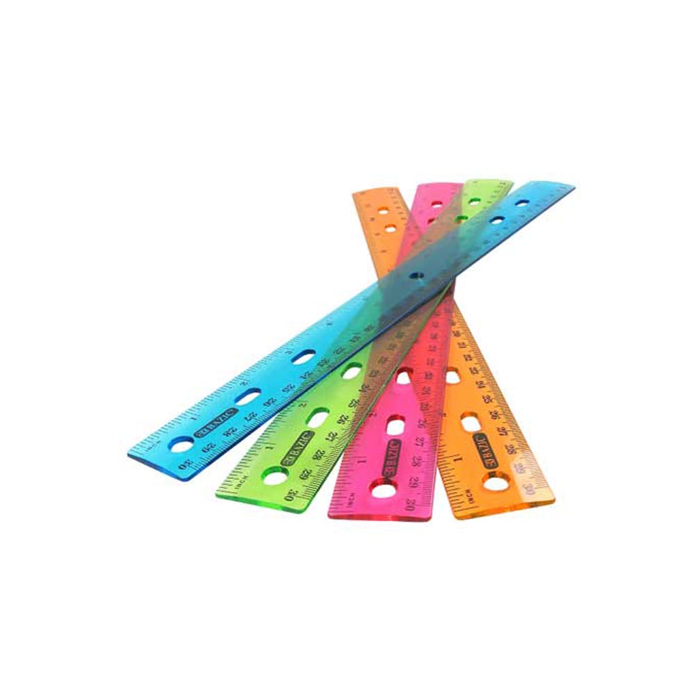12" Rulers - Jewel Tone Colors 2