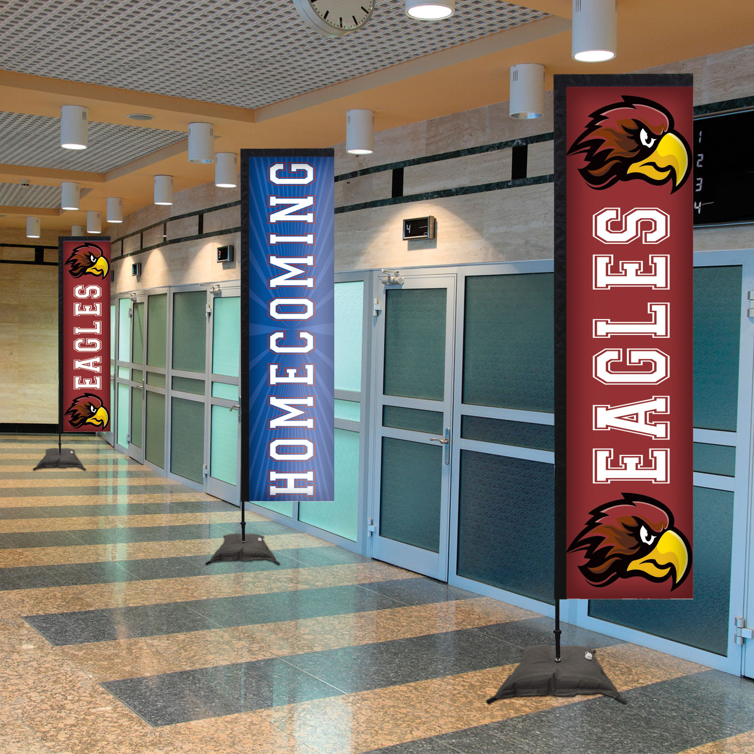10' Premium Rectangle Sail Sign Kit (Single-Sided with Scissor Base) 5