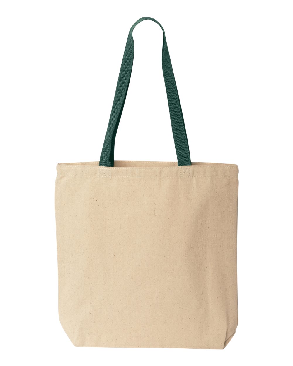 Natural Tote with Contrast-Color Handles - 8868 3