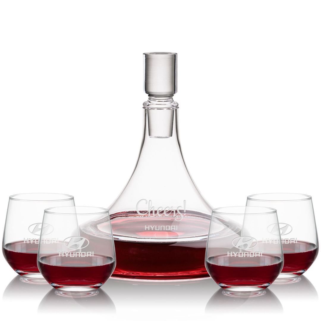 Ashby Decanter & Garland Stemless Wine
