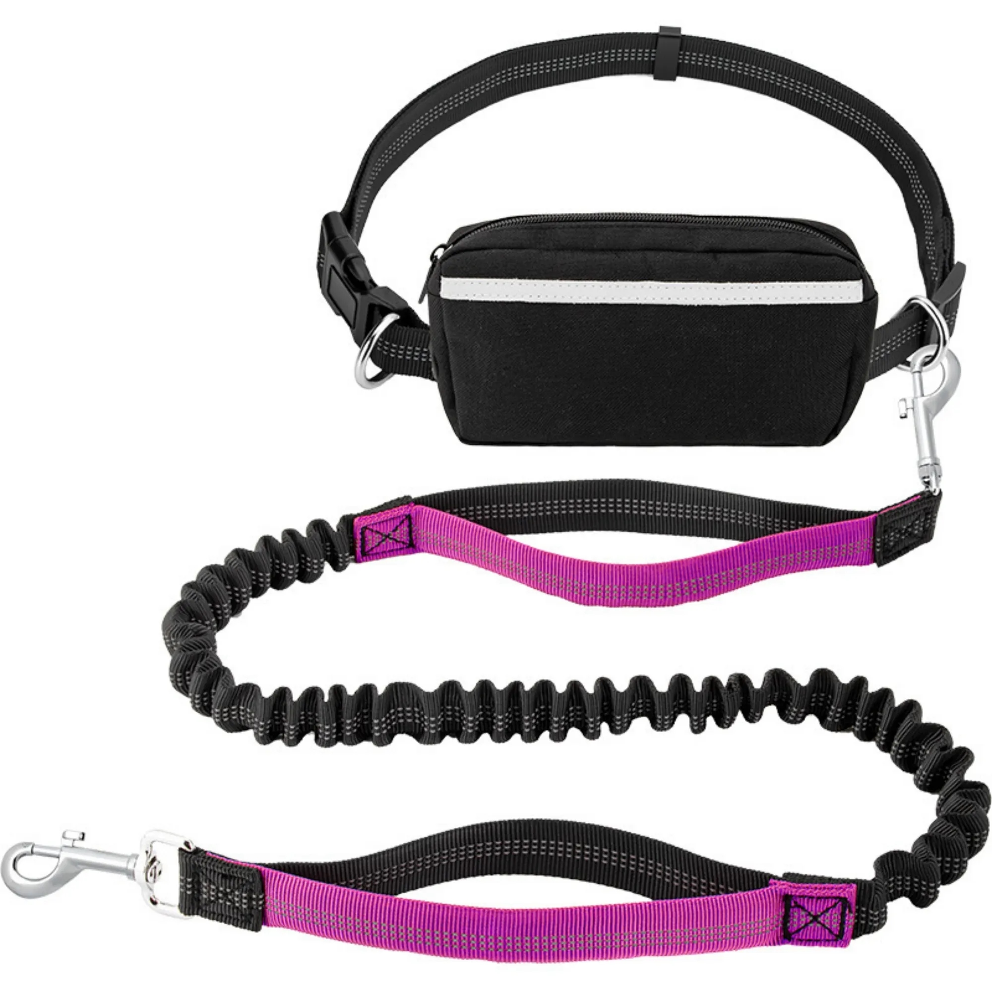 Multi-Functional Retractable Hands-Free Leash Waist Bag 19