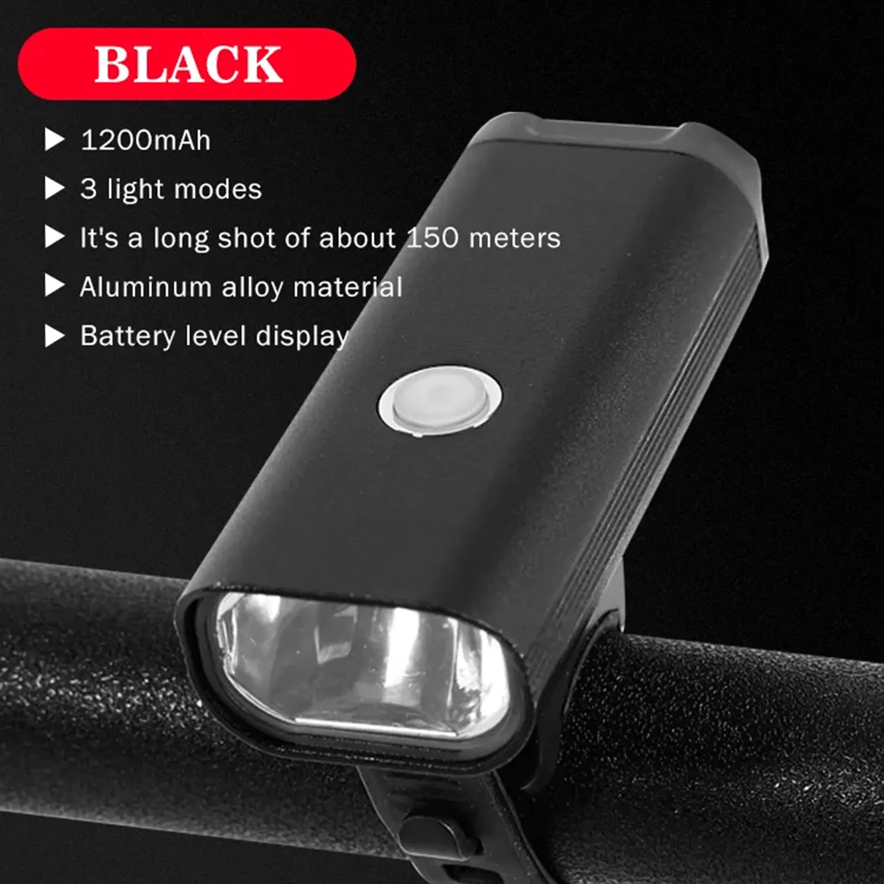 Aluminum Bike Light USB Charging Bicycle Gear Accessories 3
