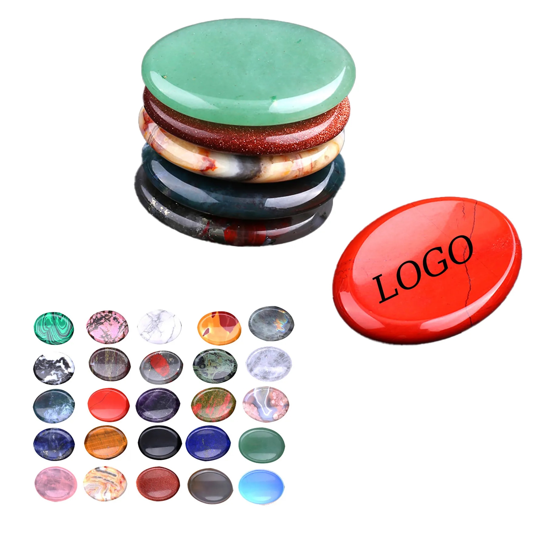 Natural Crystal Worry Stone 8