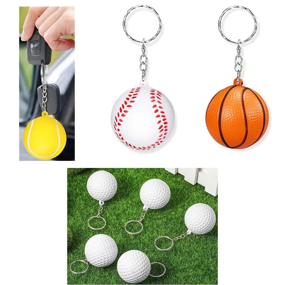 Sports Ball Stress Reliever Keychain 5