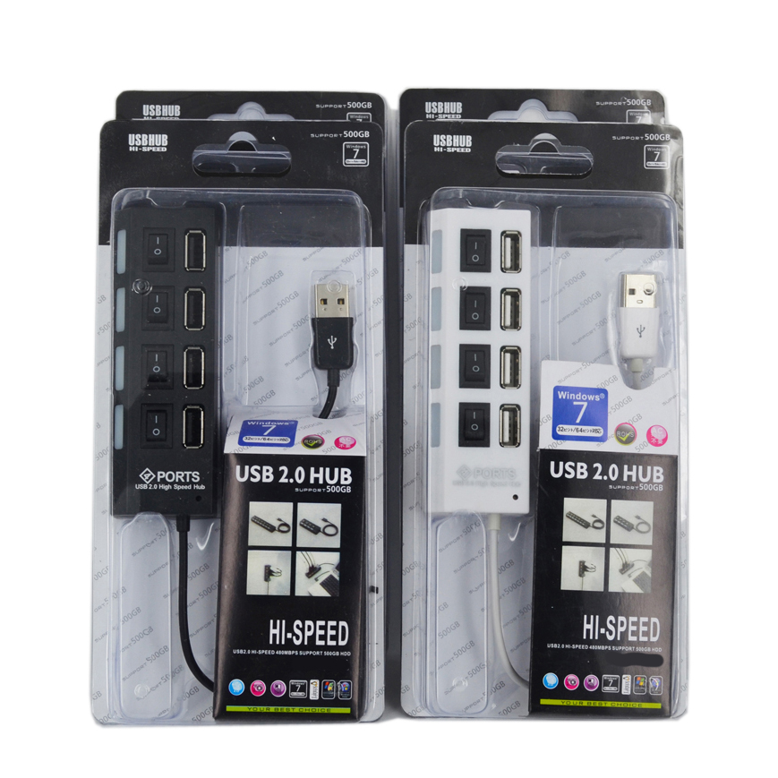 Premium 4 Port Usb Hub - On / Off Buttons And Indication Light 2