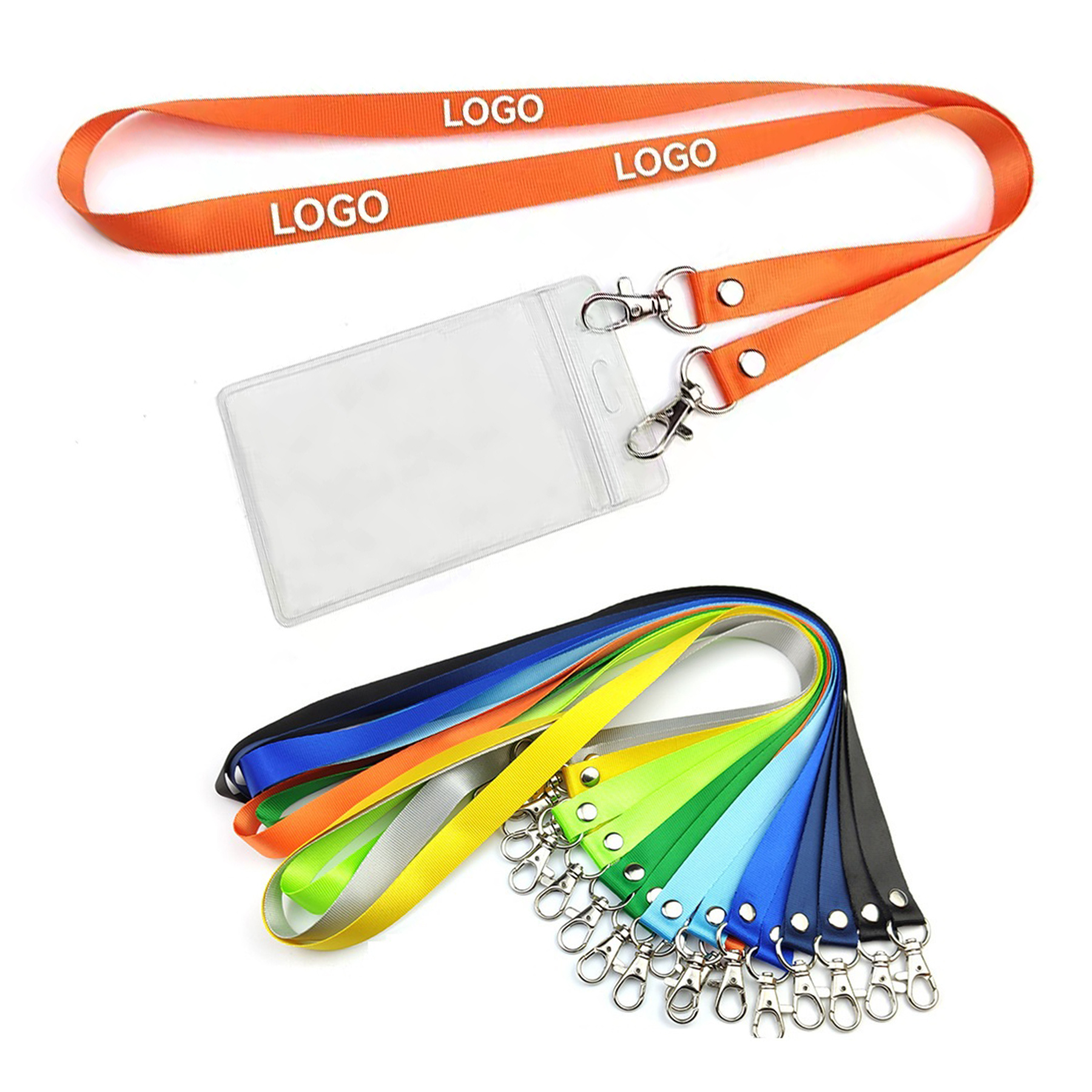 Double Buckle Badge Holder wtih Lanyard 2