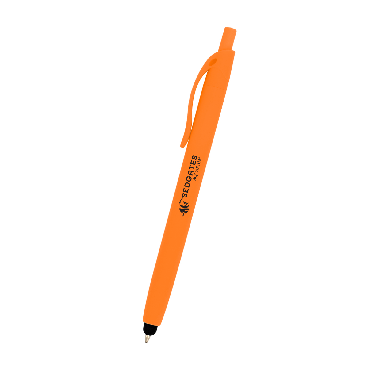 Zinnia Rubberized Pen With Stylus 8