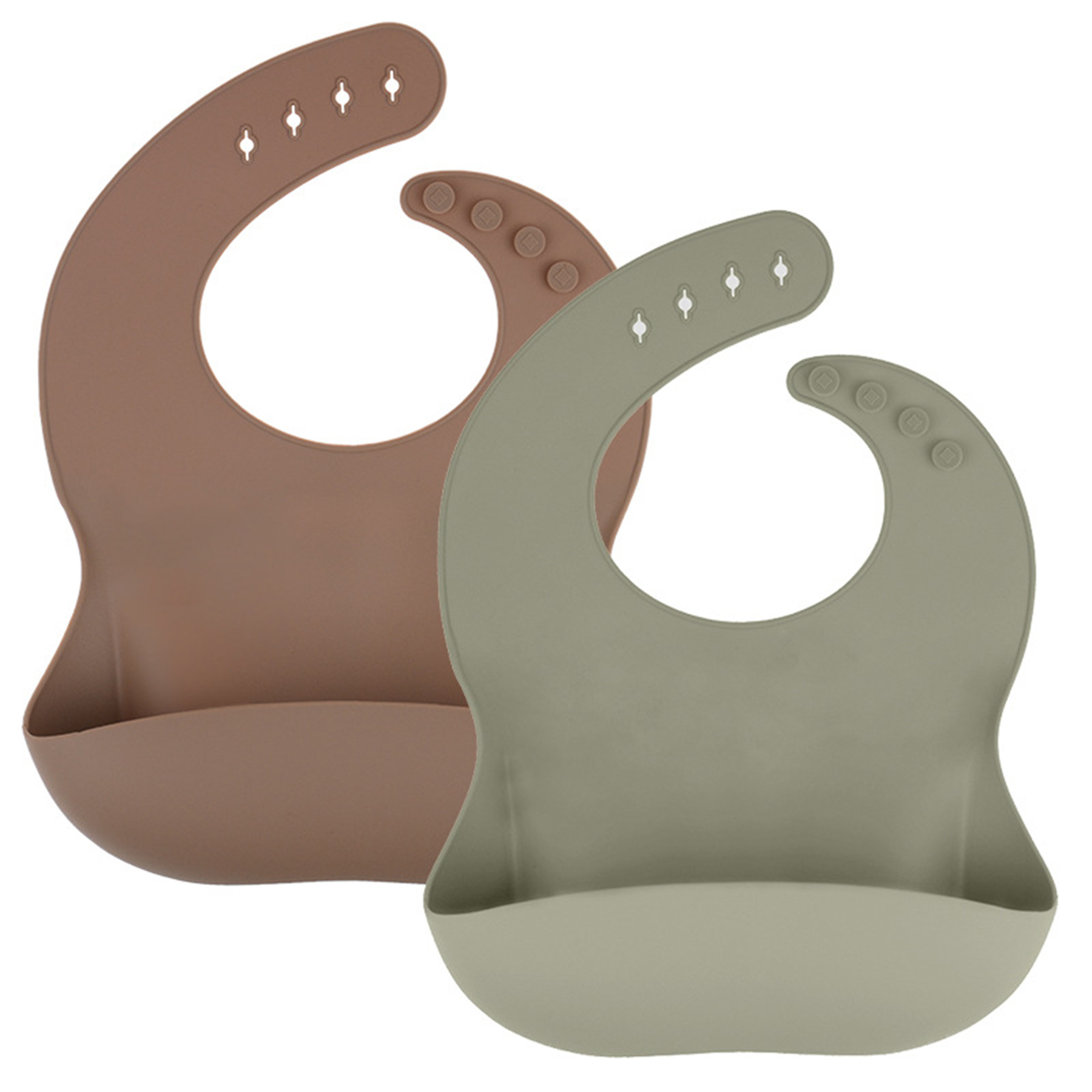 Food-grade Silicone Collapsible Baby Bib 3