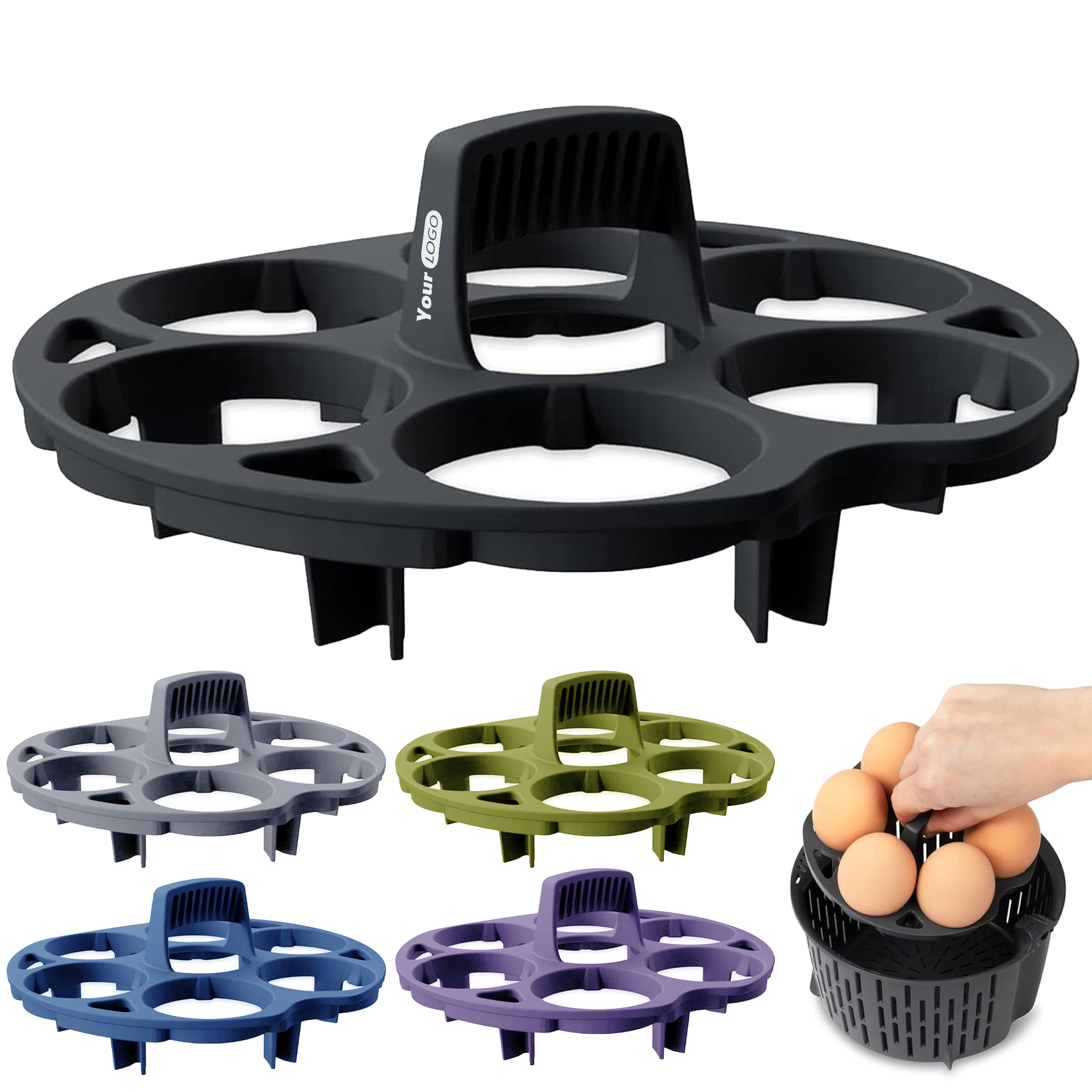 Polypropylene Home Kitchen Egg Rack 1
