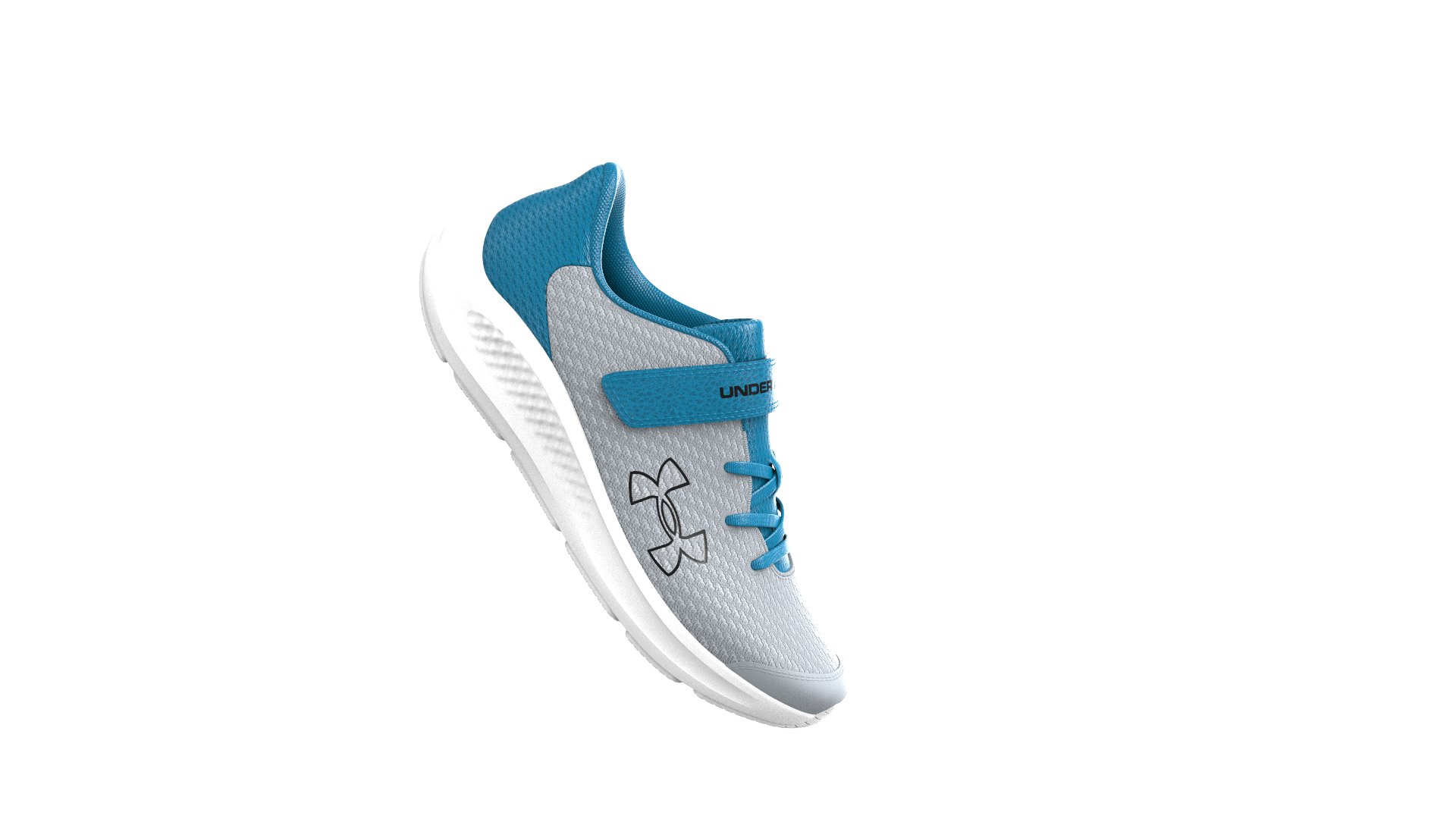 UA Pursuit 3 AC Big Logo Boys' Pre-School Running Shoes 5