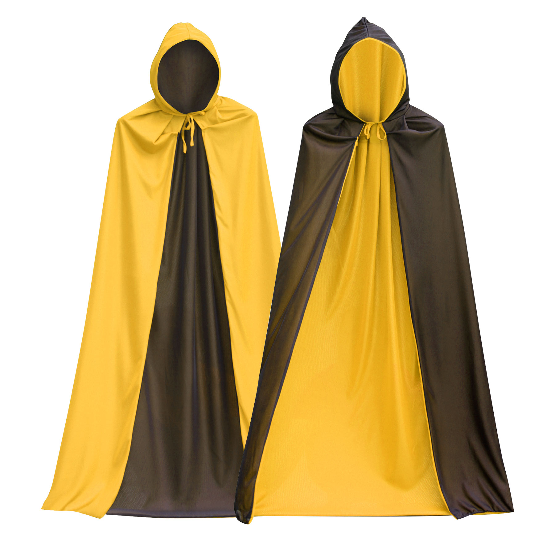 Double-sided Black Red Halloween Cape 8