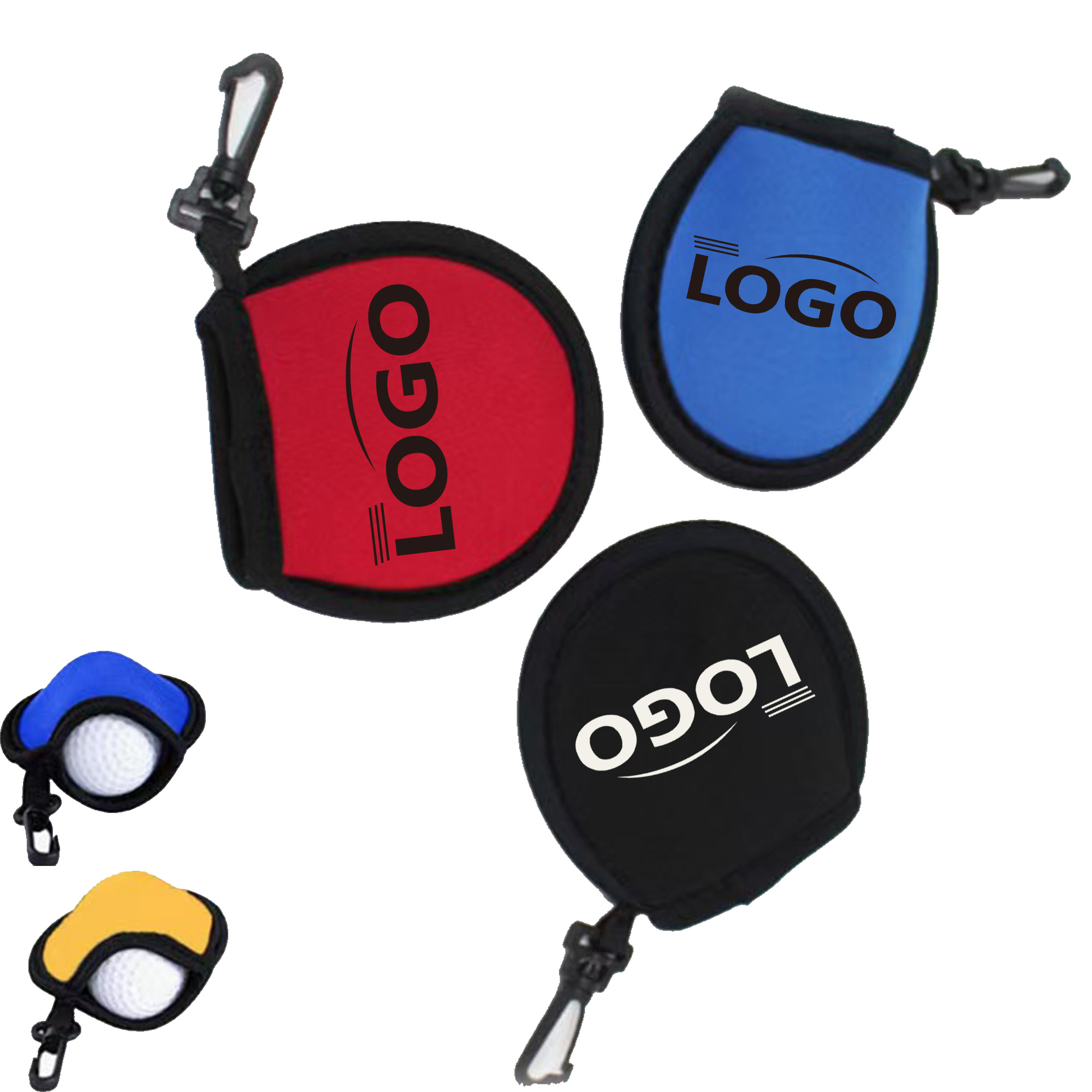 Portable Golf Ball Cleaning Pouch With Clip 2