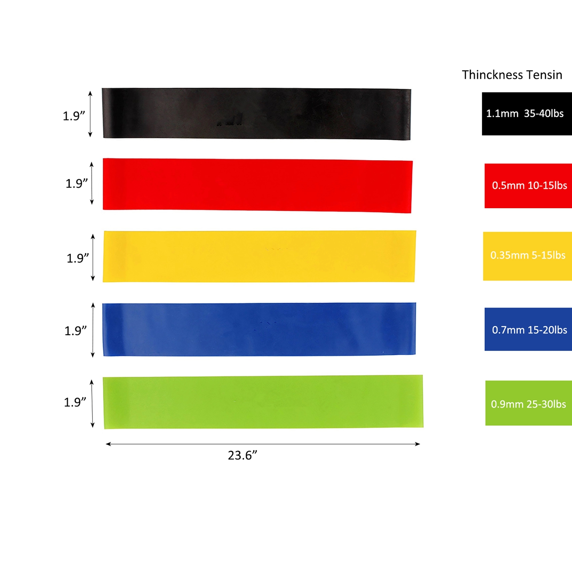 Yoga Latex Tension Resistance Bands For Fitness Exercise 3