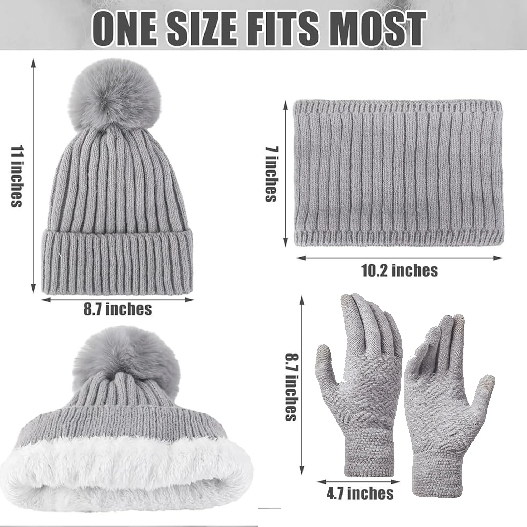 Winter Warm Hat Scarf And Gloves Set Free Shipping 6