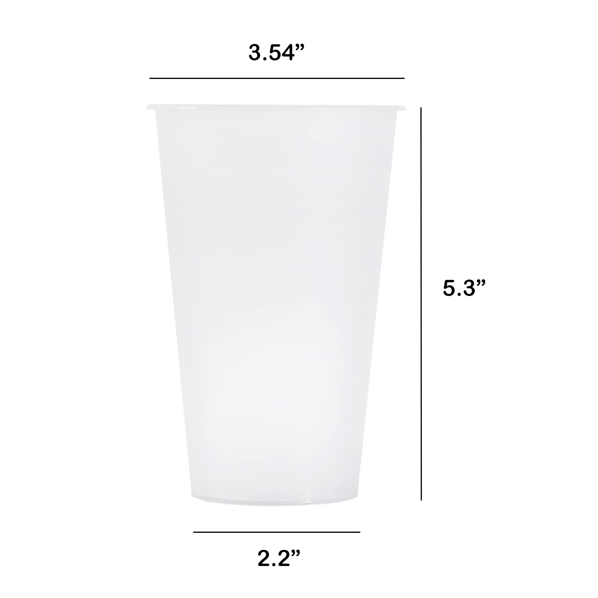 Reusable 17 oz Thick-Walled PP Stadium Cup 6