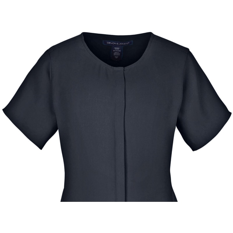 Devon & Jones Ladies' Perfect Fit™ Short-Sleeve Crepe Blouse 14