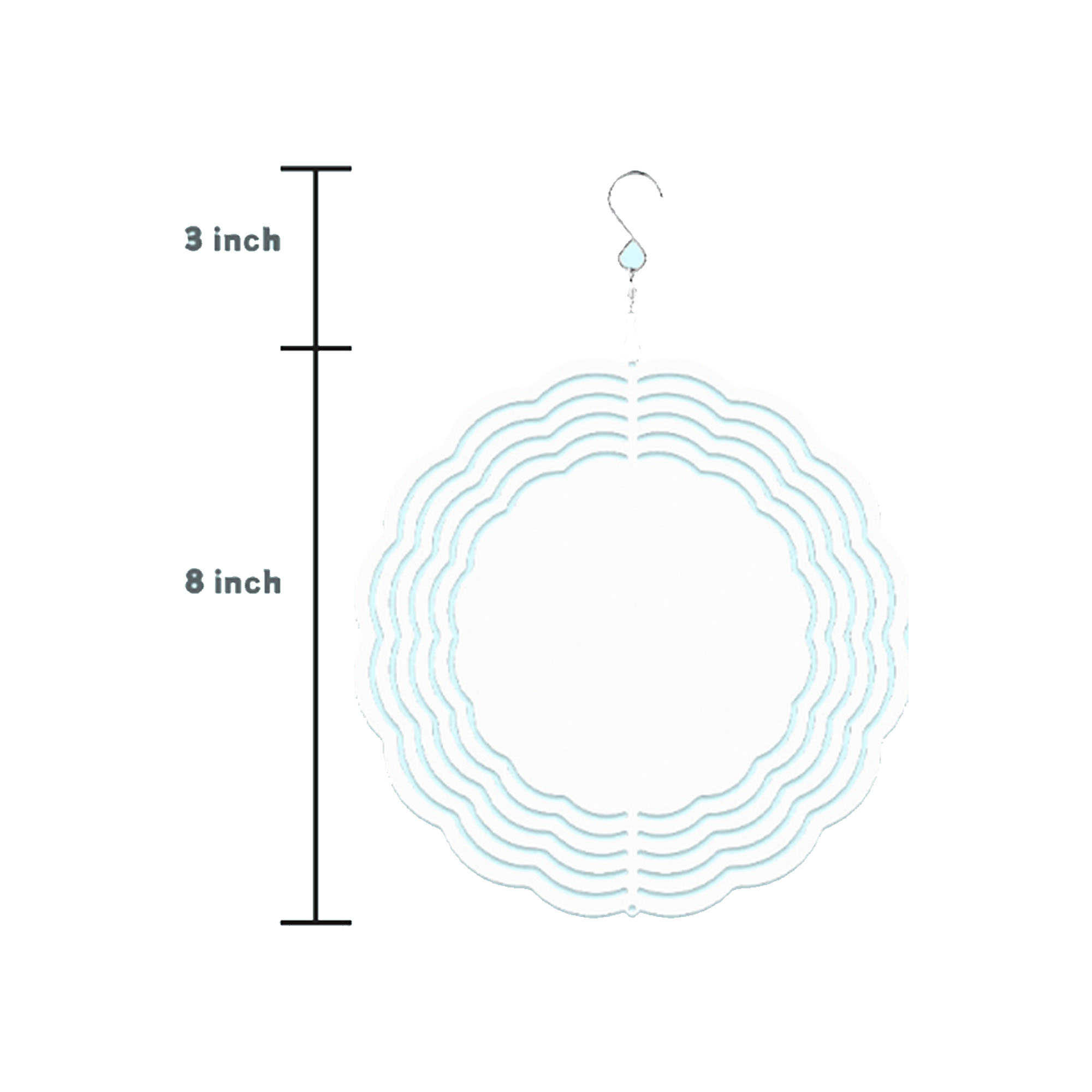 MOQ200 Heat Transfer Wind Chime Pendant 3