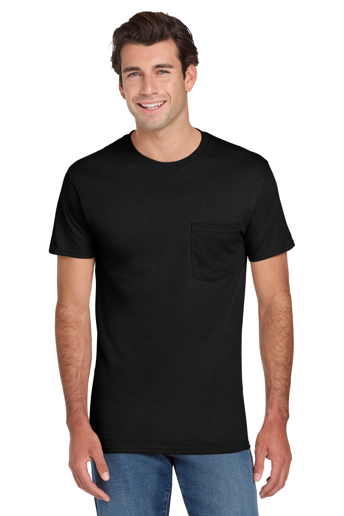 Jerzees - Dri-Power 50/50 Cotton/Poly Pocket T-Shirt. 29MP 45