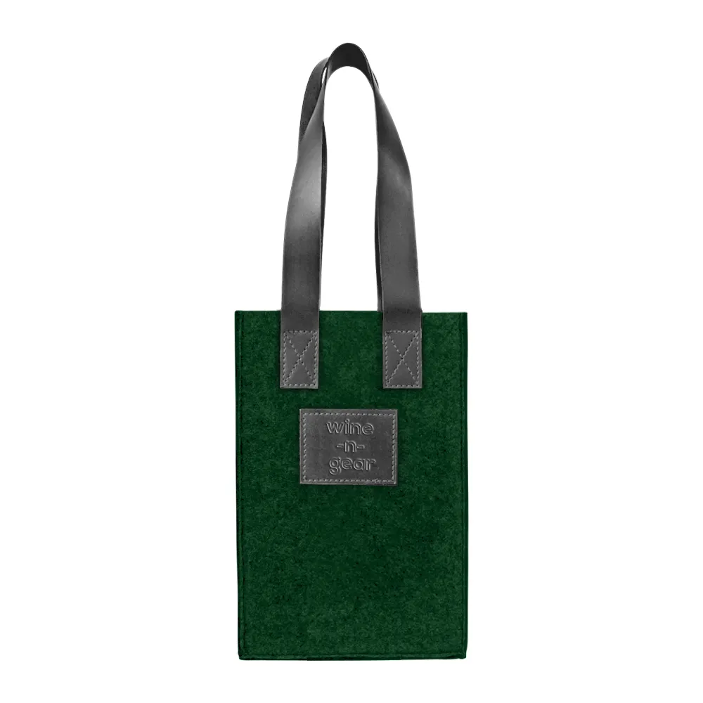 2-Bottle Felt Wine Tote 12