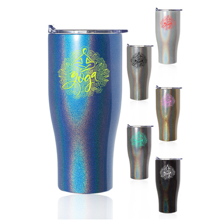 27 oz. Iridescent Stainless Steel Travel Mug - BPA Free 1
