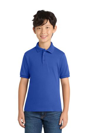 Port & Co Youth Core Blend Jersey Knit Polo. KP55Y 2